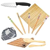 Bamboo Sushi Making Kit-2 Carbonized Bamboo sushi