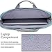 BRINCH 15-15.6 Inch Multi-functional Suit Fabric Portable Laptop Sleeve Case Shoulder Messenger Bag Briefcase for Laptop, Tablet, Macbook, Notebook - Grey-Green