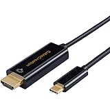 USB C to HDMI, CableCreation Type C to HDMI 4K Male to Male Cable, Thunderbolt 3 Compatible, Compatible MacBook, MacBook Pro, iMac 2017, Chromebook Pixel, Yoga 910, XPS 13,Samsung S8/S9,6 FT Black