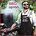 Nomsum Durable Cotton-Blend Cooking Apron for Men - Funny Gag Present & Practical Dad Gear with Wide Coverage and Adjustable Straps for Baking, Grilling - I Like Big Butts Apron