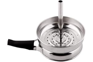 COOLGO Hookah Heat Management System, Stainless Steel Shisha Bowls Charcoal Holder Box for Smoking Shisha Hookah Charcoal Burner Perfect with Ceramic Hookah Bowls