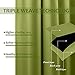 NICETOWN Bedroom Curtains Blackout Draperies - Decoration Thermal Insulated Solid Grommet Top Blackout Panels/Drapes for Kid's Room (1 Pair, 52 x 63 inches in Fresh Green)