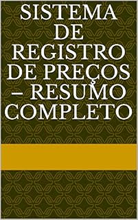 Livro SISTEMA DE REGISTRO DE PREÇOS – RESUMO COMPLETO