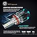 AUSI H11/H8/H9 Low Beam 9005/HB3 High Beam LED Headlight Bulbs Combo Package Kit with Fan CSP Chips 6000K Xenon white IP65 - (4 Pack)