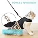 CHERPET Cat Harness and Leash - Escape Proof Safety Adjustable Jackets Harnesses 1.5m Strap Easy for Walking Outdoor Outfits Soft Mesh Breathable Vest Black Comfort Fit for Small Animals ¡­