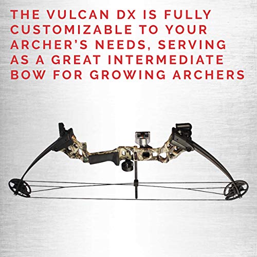SA Sports Vulcan DX Youth Compound Bow, Adjustable Draw Weight and Length, Camo - Thumbnail 6