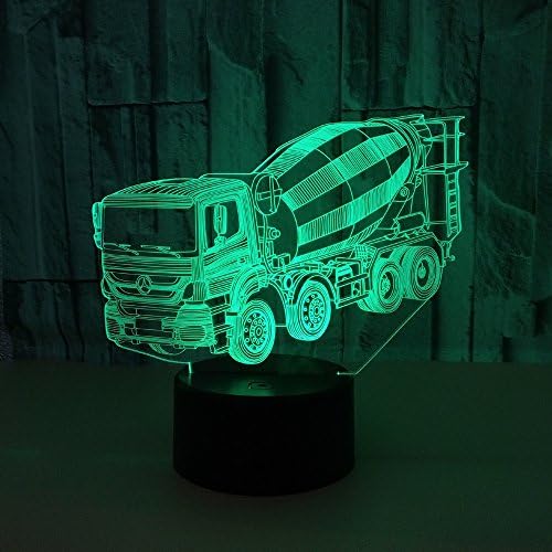 3D Mixer Night Light Illusion Lamp 7 Color Change LED Touch USB Table Gift Kids Toys Decor Decorations Christmas Valentines Gift
