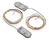 Radiance LED String Lights, 5 ft, Copper Wire, Warm White, Battery Powered (2 Pack)