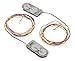 Radiance LED String Lights, 5 ft, Copper Wire, Warm White, Battery Powered (2 Pack)