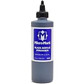 Micro-Mark Black Acrylic Primer, 8oz | Made in USA, For Models, For Miniatures, For Crafts