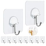 FOTYRIG Adhesive Hooks Heavy Duty Wall Sticky Hooks