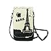 Naoki British Style Linen Mobile Cellphone Pouch Mini Messenger Shoulder Bag Coin Purse Wallet Handbag with Two Pockets for iPhone 7 7plus Galaxy note5 S7 Credit Card Keys Money etc(11 Paris)