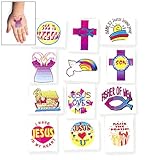 Religious Theme Temporary Tattoos (6 dz)