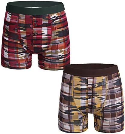 Men's 2 Pack Ultimate Stretch Boxer Briefs with Spun Cotton Wicks