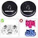 Worker 2Pcs ABS Modified Oblique Line Flywheel Wheel for nerf n-Strike Elite stryfe/rapidstrike CS-18/rebelle Rapid red (Precision Type, Matching to Flat Flywheel Cage,Black)