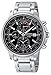 Seiko Men's SNAA61 Alarm Chronograph Silver-Tone Watch