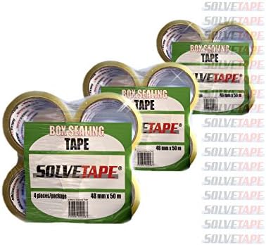 CLEAR PACKING TAPE - 54.6 Yards Per Roll- 1.88 Mill Thick-Long Lasting, Stronger & Thicker Adhesive Industrial Depot Tapes Perfect for Packaging Shipping, Office & Storage (4 Rolls / 1.88 Mil Thick)