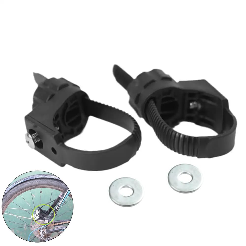 Photo 1 of YehVeh 2 Pack Full Bike Fenders Mount Side Wire Screw Mounting Fork Bracket Adapter for Bicycle Full Coverage Mudguard Fender Installation Front Rear Mud Guard Flap Cycling Repair Parts