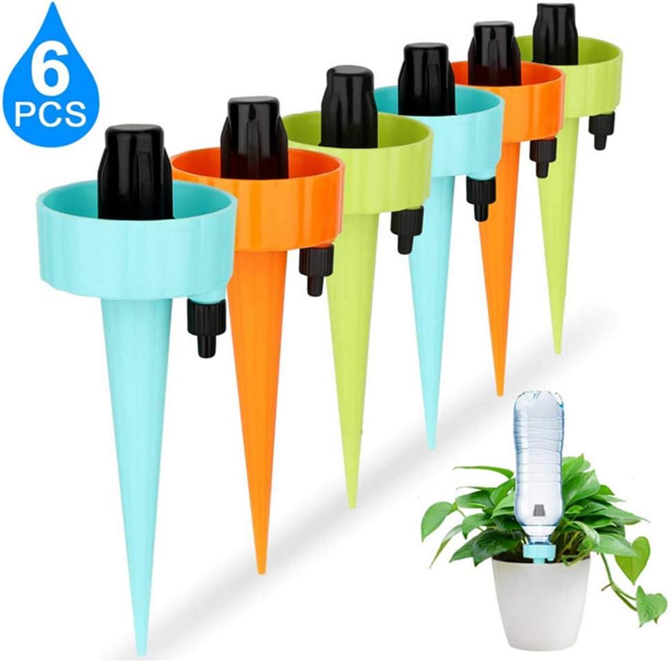 DxJ Adjustable Self Watering Spikes [2020 New Upgrade] Plant Spikes