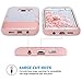 ULAK S7 Edge Case, Galaxy S7 Edge Case, 3 in 1 Hard PC + Soft Silicone Hybrid Dust Scratch Resistance Protective Cover for Samsung Galaxy S7 Edge (Minimal Stripes Rose Gold)