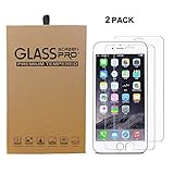 (2 Pack) iPhone 7 Screen Protector, 0.26mm Thickness Crystal Clear Tempered Glass Screen Protector Film (also fit for Apple iPhone 6 4.7 inches)(not for iphone7 plus 5.5 inch)