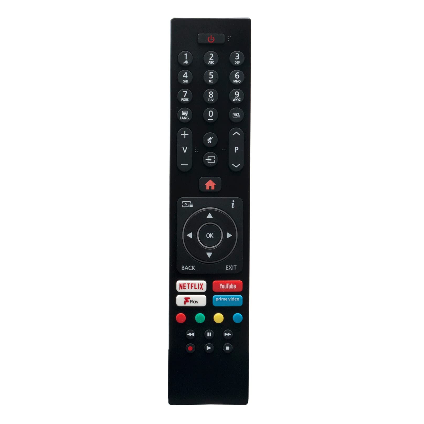 VINABTY RC43137P RC43135P Remote Control Replaced Fit For Celcus Luxor Polaroid Finlux OLED TV RC-43137 49-EB-UHD 32-EB-HD 40-EB-FHD 50UPA2029 P24RP0108A P32FPA0119A L32SHE19 49-EB-FHD LUX0155007/01