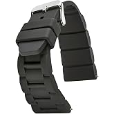 ALPINE Sporty Premium Silicone Adjustable Watch Band - Replacement Rubber Watch Bands for Women &amp; Men - Multi-purpose Waterproof Watch Straps - Compatible with Regular &amp; Smart Watch Bands