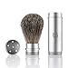 Miusco Badger Hair Shaving Brush Travel Kit with Leather Case