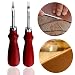 2 Sizes Leather Edge Skiving Beveler Craft Keen Edge Beveler Cutting Tool, 1.0mm&1.5mm Size primary