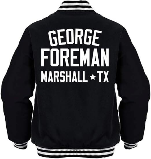 Sporting Empire Foreman Boxing Legend Jacket Black/White Amazon
