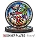 Avengers Party Supplies for 16 - Large Plates, cake plates, Napkins, Tablecloth, Cups, 3D masks, Tattoos - Great Decorative Birthday Set with Hulk, Captain America, Iron Man, Thor and more!