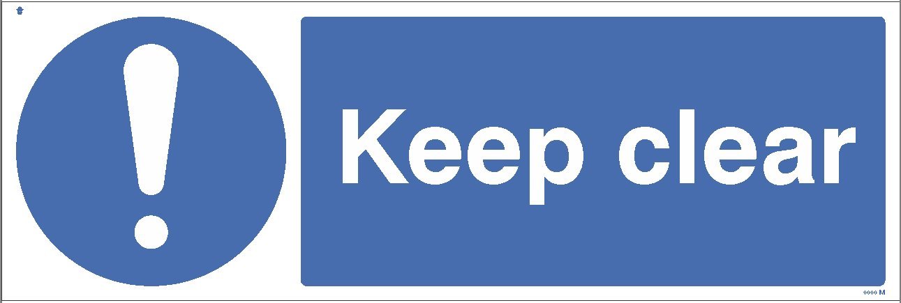 Caledonia Signs 21632M Sign, Keep Clear