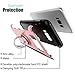 DONWELL Galaxy S8 Plus Business Style Hybrid Shockproof Protective Phone Case Cover with Built-in Ring Grip Stand Holder for Samsung Galaxy S8+ / SM-G955 6.2