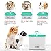 Pet Fountain Cat Dog Water Dispenser With Pump And 4 Replacement Filters - Healthy And Hygienic 2L Super Quiet Automatic Electric Water Bowl, Drinking Fountain For Dogs, Cats, Birds And Small Animals