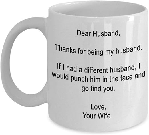dear husband mug