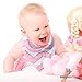 Baby Bandana Drool Bibs - Cute Kids Design for Girls, 100% Organic Cotton for Drooling and Teething, Perfect Baby Registry Gift for Infant and Newborn by KiddyByte