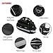 Bicycle Rear Bag，OUTERDO Bike Pannier Tail Back Seat Bag Package Handbag Cycling Bike Tail Rack Bag with Rain Cover Shoulder Strap Bag Pannier Pouch Trunk Storage Pack Travel Black