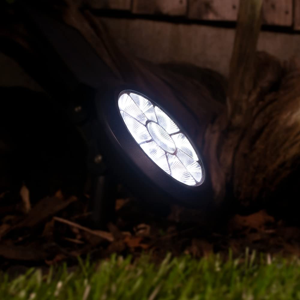 SolarCentre® Chiron Outdoor White & Multicoloured Solar Powered Spotlight