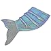 Mermaid Tail Blanket for Adults,Plush Soft Flannel Fleece All Seasons Sleeping Blanket Bag,Shiny Fish Scale Design Snuggle Blanket Best Gifts for Girls,Women,25”×60”