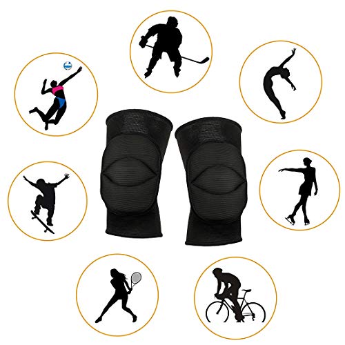 image for Protective Knee Pads, BSSN Thick Sponge Knee Sleeve, 0.78inch Collisio