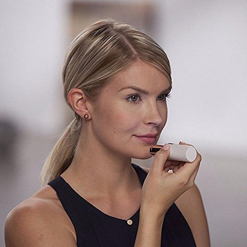 Forever Gone Flawless Painless Hair Removing Handheld Device with LED Light, White