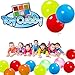 Toy Cubby Neon Fun Colored Punch Balloon, 10” Balloons, 50 pcs