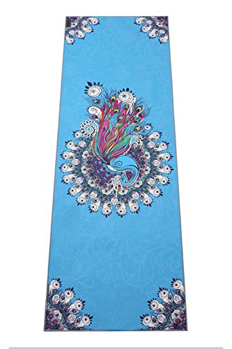 Fremous Yoga Towel Non Slip Yoga Mats with Corner Pocket Design(72"x25")- Skidless Microfiber Bikram Hot Yoga Towel - Perfect For Hot Yoga, Fitness, Pilates, Sport&Outdoors (Phoenix)