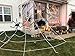 Halloween Giant Spider Web, 23 X 18ft Triangular Mega Spider Web for Outdoor Halloween Decor Decoration Outdoor Yard, White