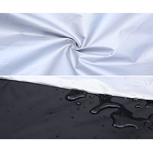 Olycism Bike Cover Bicycle Cover Bike rain cover waterproof Dust Rain Cover Wind Proof Anti sun Anti wrinkle Indoor Outdoor Protection Enlarge with Lock-hole-Sliver &Black - Thumbnail 2