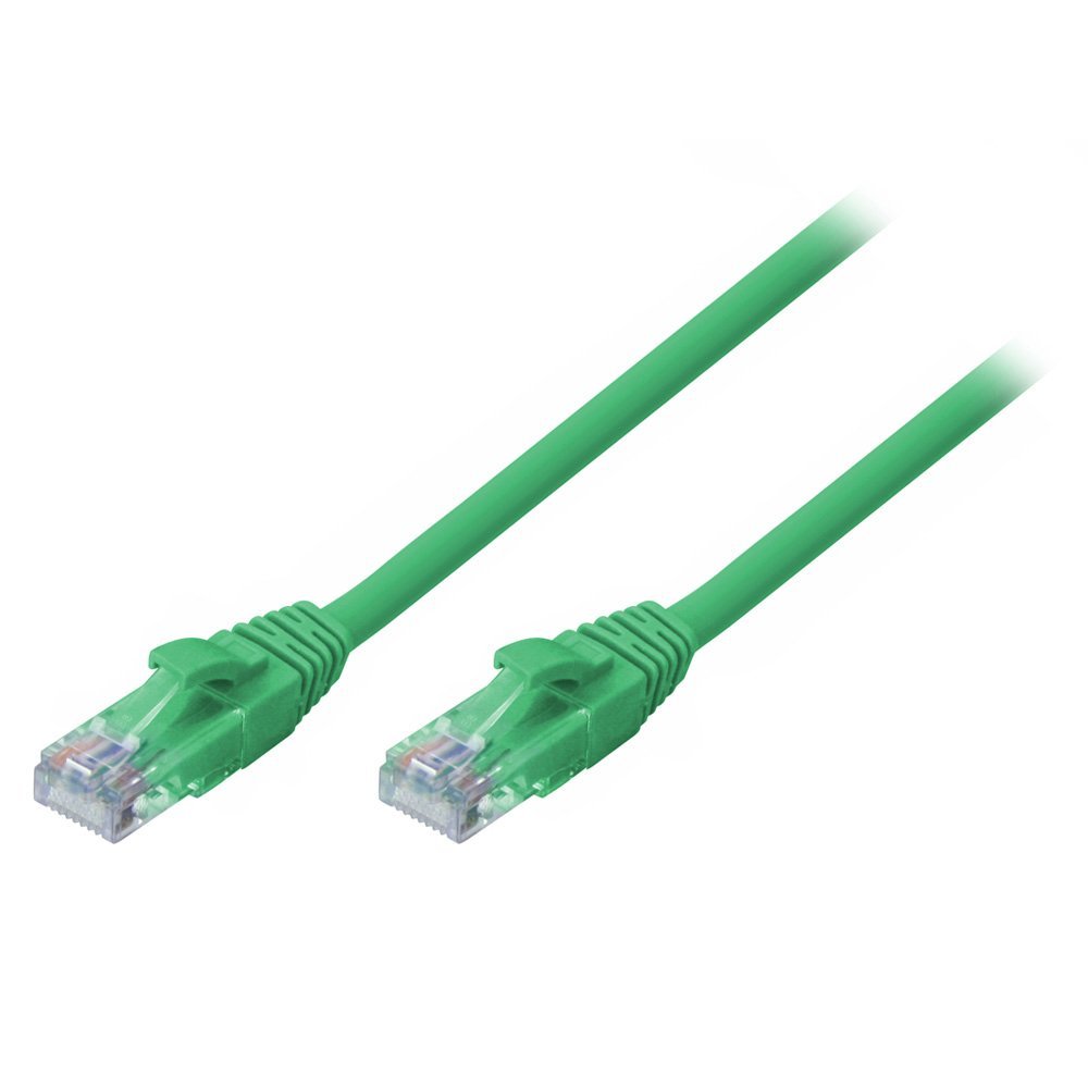 LINDY 30m Cat.6 U/UTP Ethernet Cable, Green