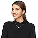 Srowenta SIFUNUO Valentine's Day Gift Sterling Silver Chain 10mm Simulated Shell Pearl Ball Collar Pendant Necklace for Women