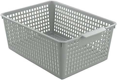 Wekiog 36 Quart Folding Storage Crates, Collapsible Milk Crate, 2 Packs