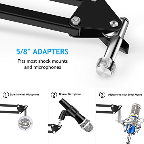 image for NEUMA Microphone Suspension Mic Stand Boom Scissor Arm Stand Microphon