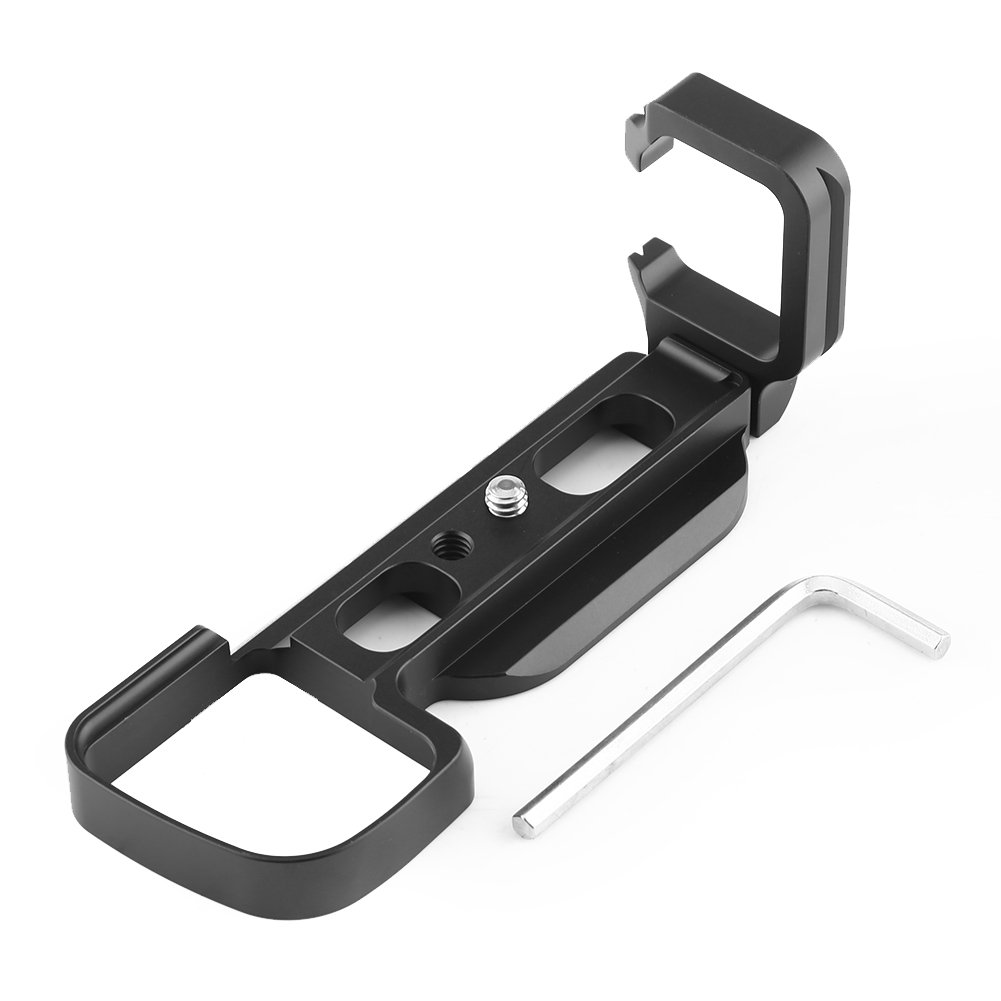 Socobeta Camera Vertical Quick Release Plate Aluminium Alloy L-Plate Camera Bracket Holder for A6000